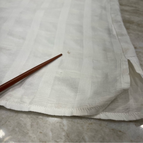 Equilibrio (Italy) | Short Sleeve Button Down Shirt | Off White | Large - Picture 6 of 11